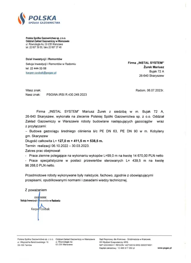 Podgląd pierwszej strony referencji: Kobylany