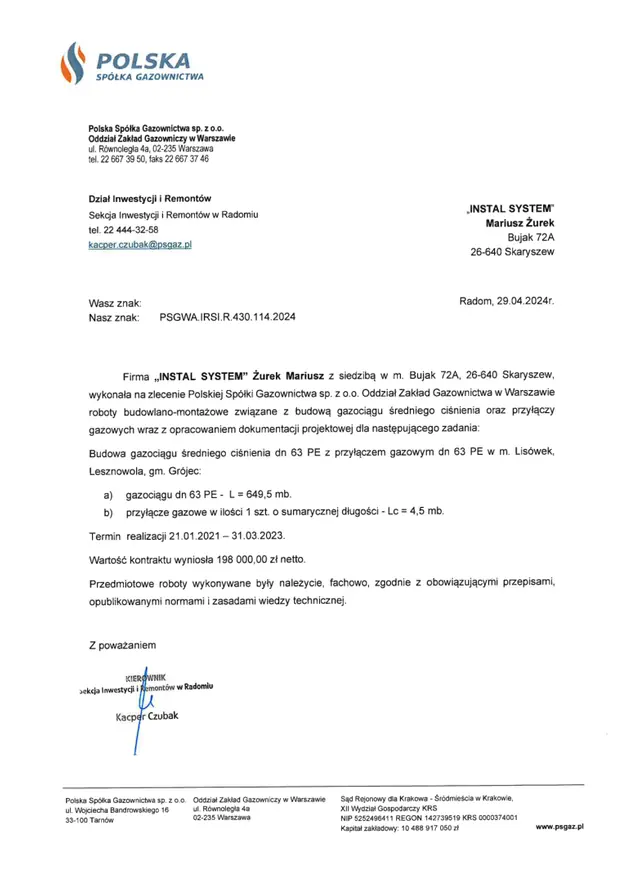 Podgląd pierwszej strony referencji: Lisówek